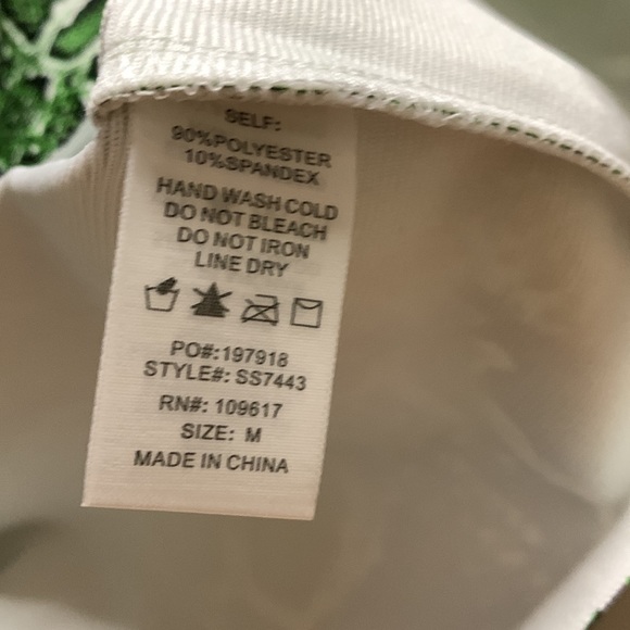 Shinestar Snake Print Mini Skirt Green, Size: M - Picture 7 of 7